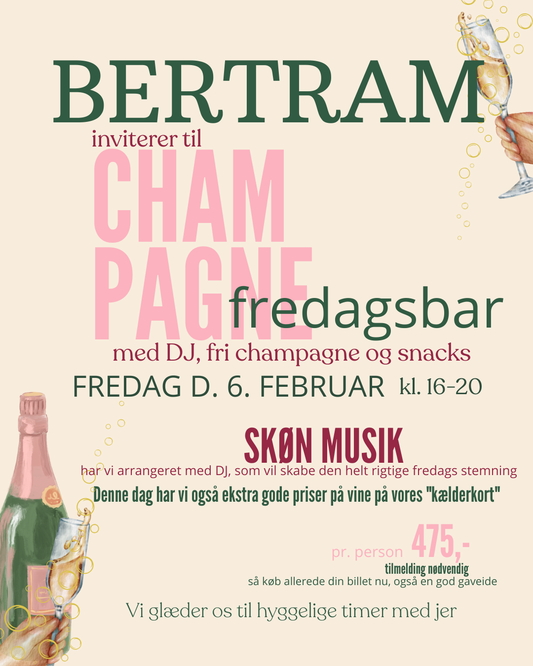 Champagne fredagsbar d. 6/2 2026