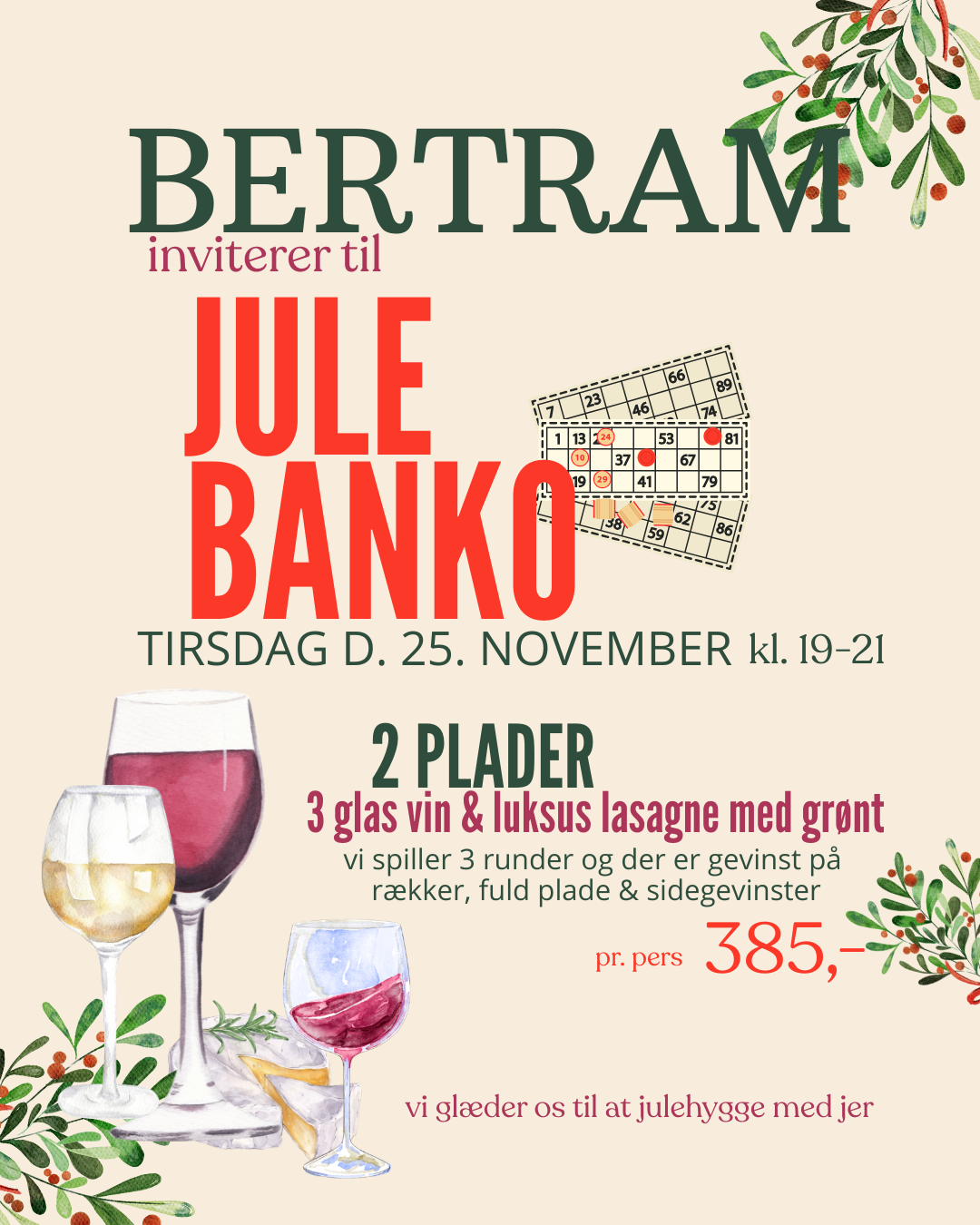 Julebanko 25/11 - UDSOLGT