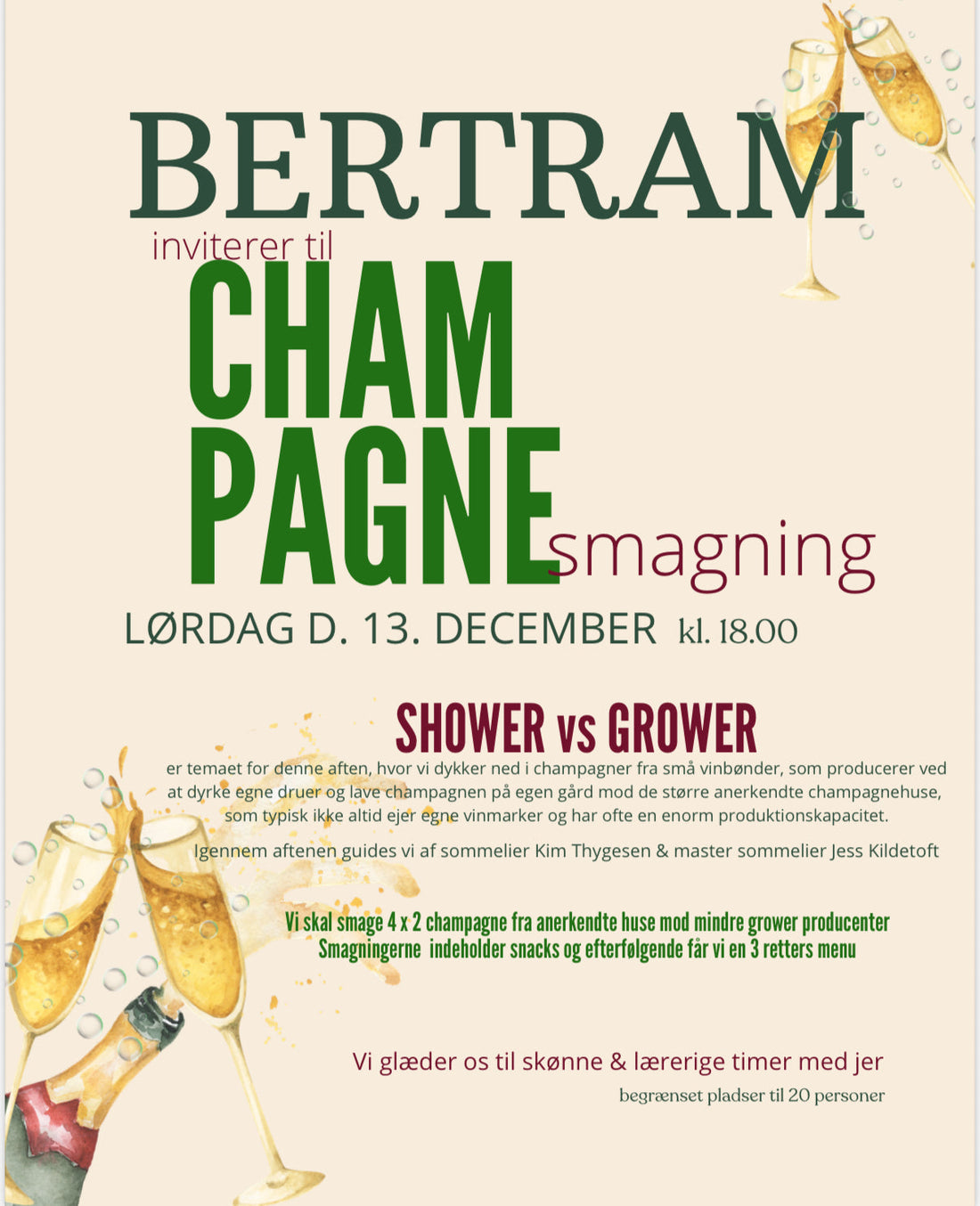 Champagne smagning 13/12